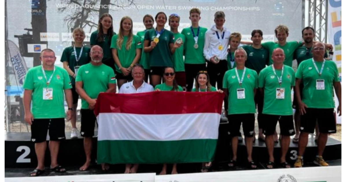 Hungary dominates mixed relay, third in team event